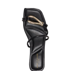 Marc Fisher Mazza Flat Slide Sandal | Black