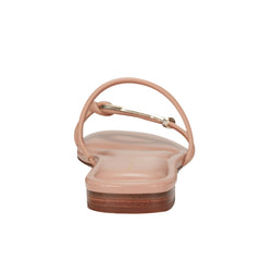 Marc Fisher Mazza Flat Slide Sandal | Brown Suede