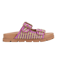 Marc Fisher Mylan Footbed Sandal | Purple/Green