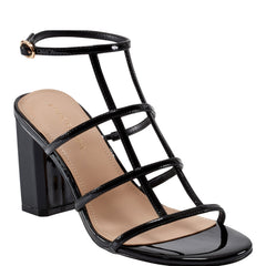 Marc Fisher Norene Strappy Sandal | Black Patent