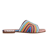 Marc Fisher Nottie Flat Slide Sandal | Blue Multi