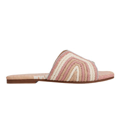 Marc Fisher Nottie Flat Slide Sandal | Pink Multi