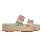 Marc Fisher Pelma Flatform Sandal | Multi Stripe