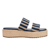 Marc Fisher Pelma Flatform Sandal | Navy Stripe