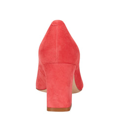 Marc Fisher Zala Block Heel Pointy Toe Pump | Medium Pink Suede