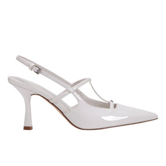 Marc Fisher Remmi Strappy Slingback Pump | White Patent