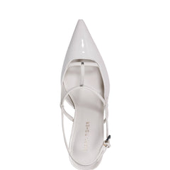Marc Fisher Remmi Strappy Slingback Pump | White Patent