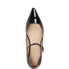 Marc Fisher Trella Mary Jane Flat | Black Patent Leather