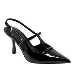 Marc Fisher Remmi Strappy Slingback Pump | Black Patent