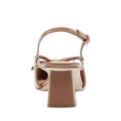Marc Fisher Laily Bow Slingback Pump | Natural Patent