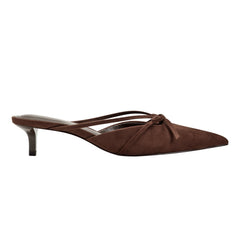 Marc Fisher Florin Kitten Heel Mule | Dark Brown