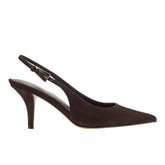 Marc Fisher Dorie Slingback Pump | Dark Brown Leather