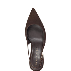 Marc Fisher Dorie Slingback Pump | Dark Brown Leather