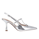 Marc Fisher Remmi Strappy Slingback Pump | Silver Metallic
