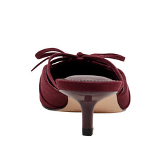 Marc Fisher Florin Kitten Heel Mule | Dark Red