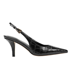 Marc Fisher Dorie Slingback Pump | Black Croco
