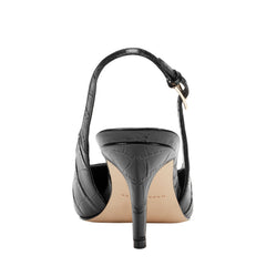 Marc Fisher Dorie Slingback Pump | Black Croco