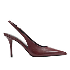 Marc Fisher Leynne Slingback Pump | Dark Red Leather