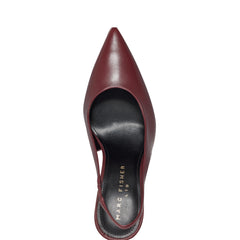 Marc Fisher Leynne Slingback Pump | Dark Red Leather