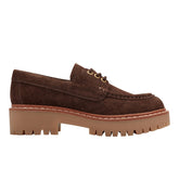 Marc Fisher Nerida Lug Sole Loafer | Brown Suede