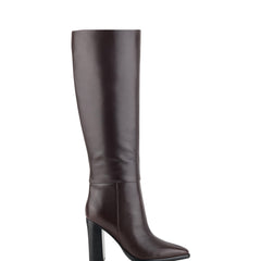 Marc Fisher Lannie Dress Boot | Dark Red Leather