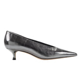 Marc Fisher Cecile Kitten Heel Pump | Silver Leather