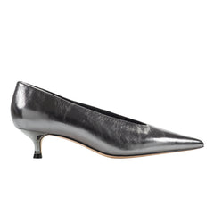 Marc Fisher Cecile Kitten Heel Pump | Silver Leather