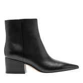 Marc Fisher Alfie Block Heel Ankle Bootie | Black Leather