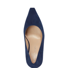 Marc Fisher Minny Block Heel Pump | Navy Suede