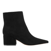 Marc Fisher Alfie Block Heel Ankle Bootie | Black Suede