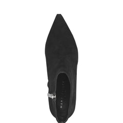 Marc Fisher Alfie Block Heel Ankle Bootie | Black Suede