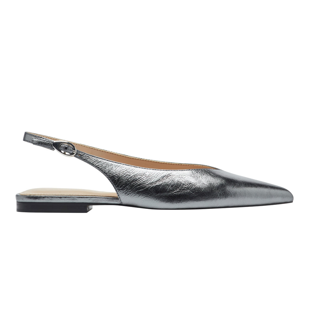 Marc Fisher Gabra Slingback Flat | Pewter