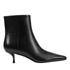 Marc Fisher Kiona Kitten Heel Ankle Bootie | Black Leather