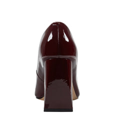 Marc Fisher Minny Block Heel Pump | Merlot Patent