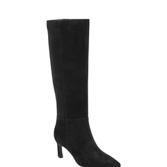 Marc Fisher Lucinda Kitten Heel Boot | Black Suede