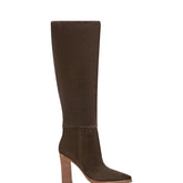 Marc Fisher Lannie Dress Boot | Dark Brown Suede