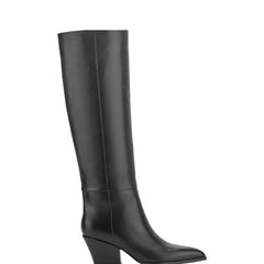 Marc Fisher Tarrie Block Heel Boot | Black Leather