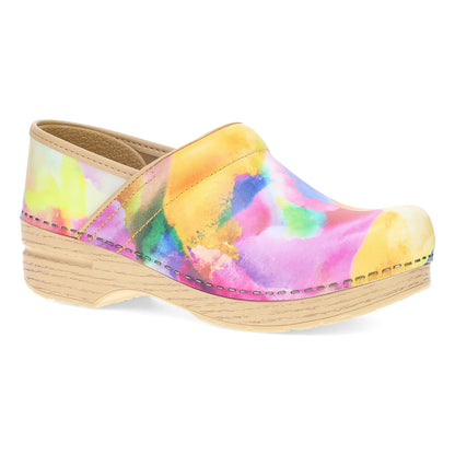 Watercolor Leather Clog,36