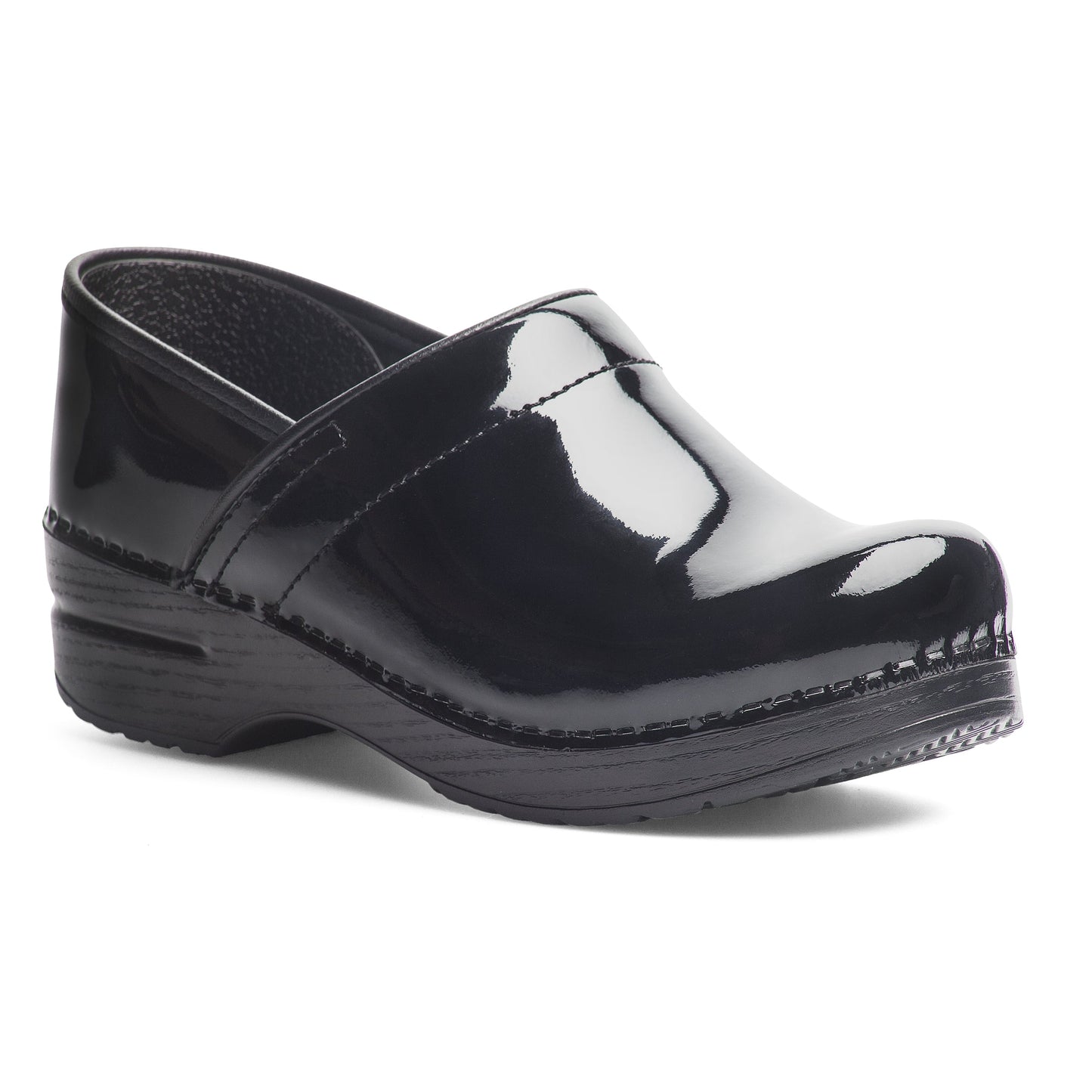 Black Patent Clog,36