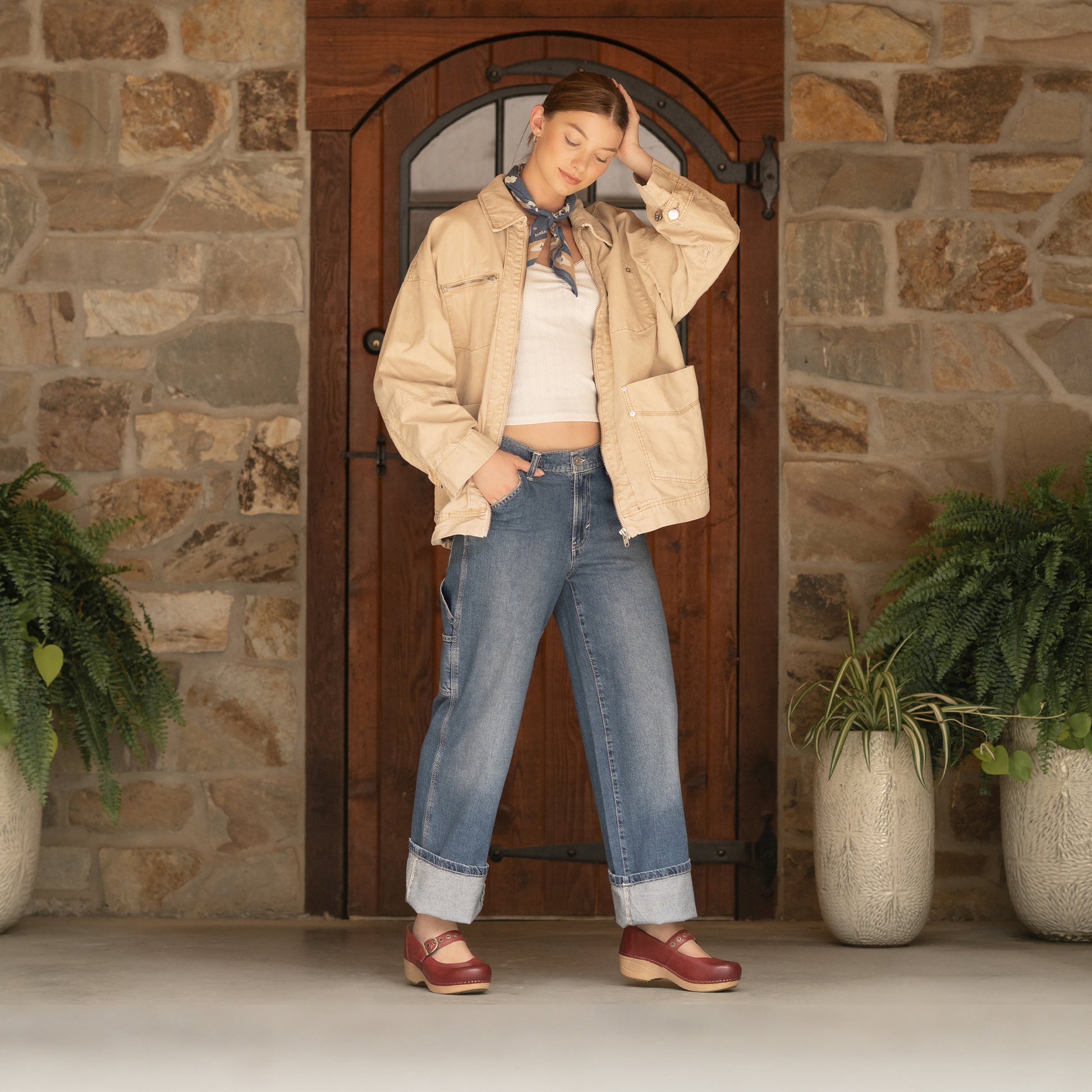 Dansko Wide XP 2.0 Mary Jane Clog Red
