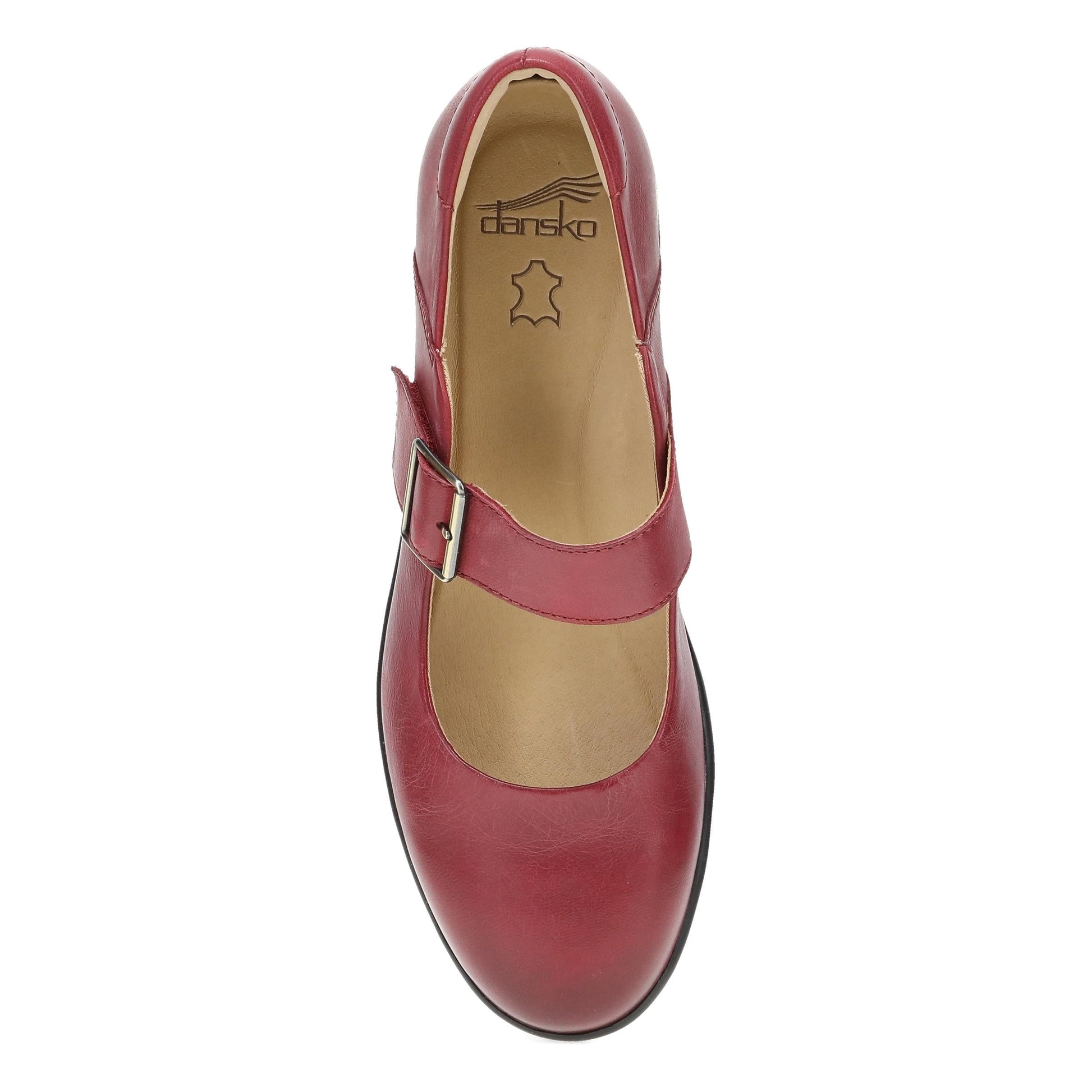 Dansko Collette Red Burnished Nubuck