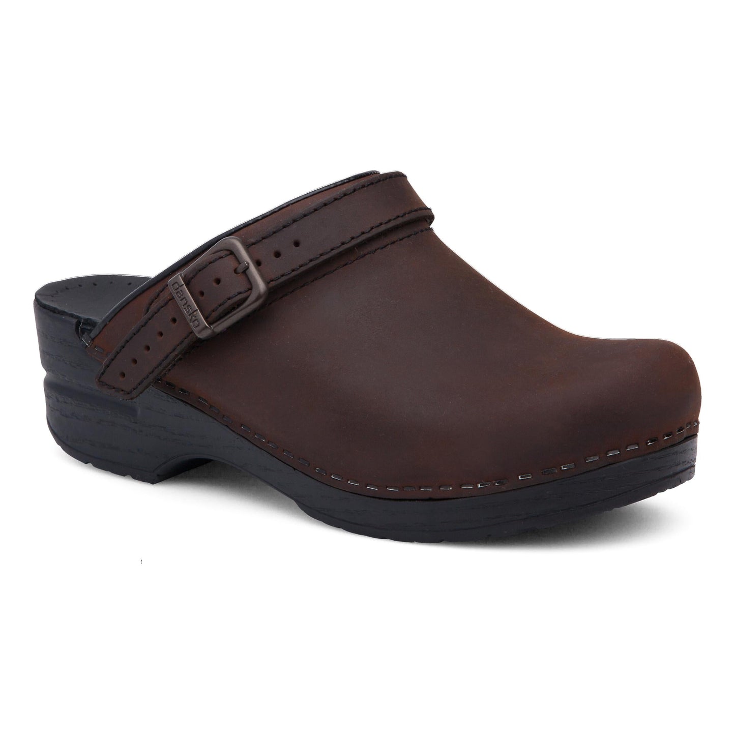 Antique Brown Oiled Mule,36
