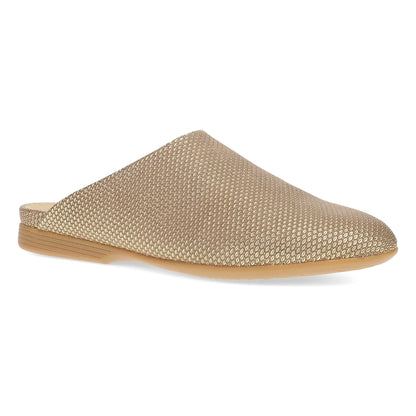 Mink/Gold Leather Mule,36