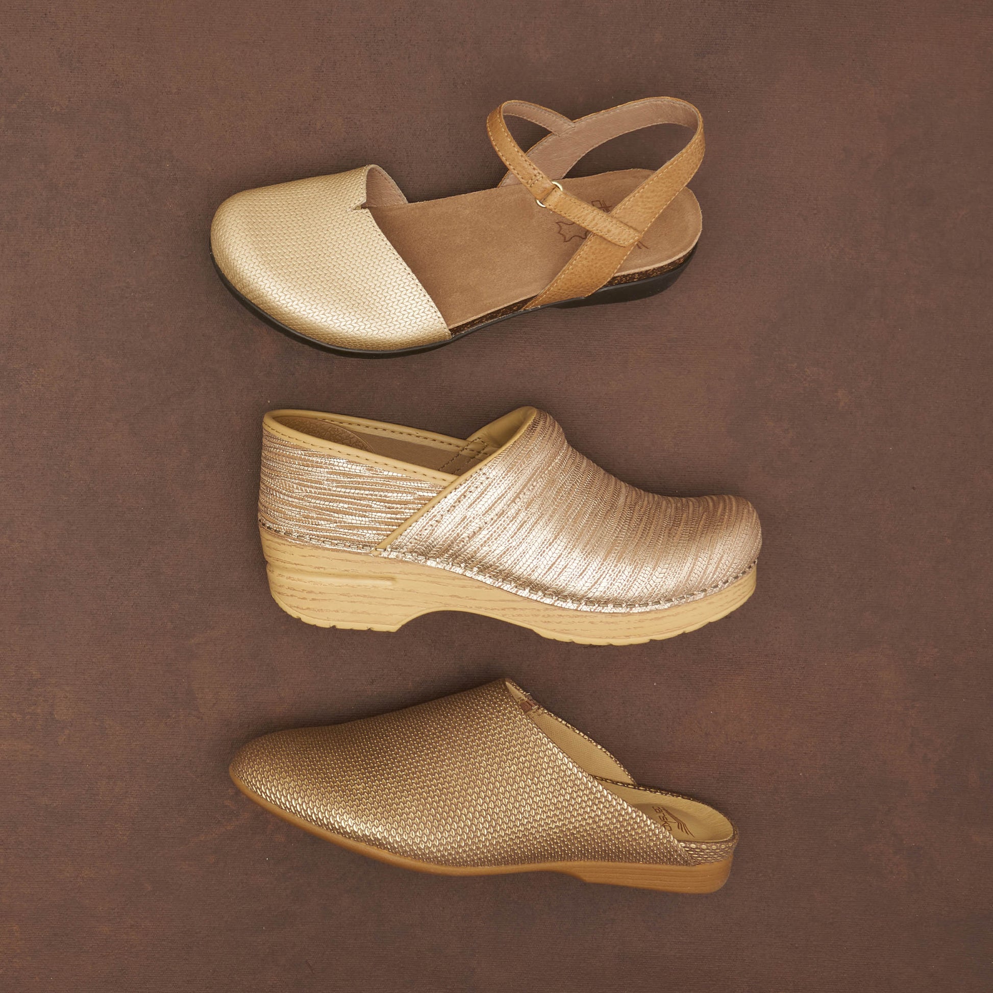 Dansko Rowan Taupe Metallic