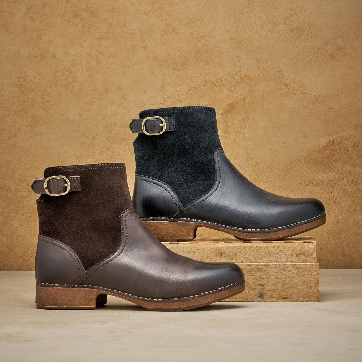 Dansko Monique Black Burnished Calf