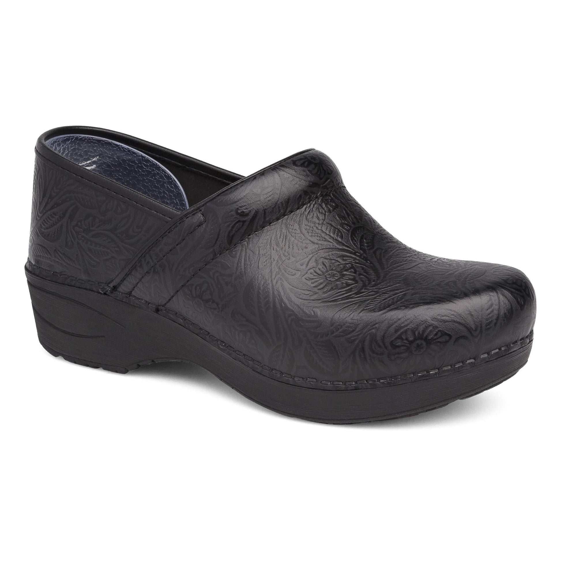 Dansko Wide XP 2.0 Black Floral Tooled