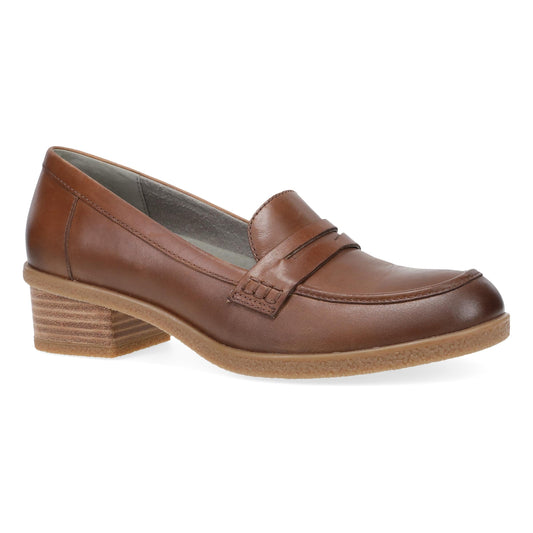 Dansko Danica Wide Tan Waterproof Burnished