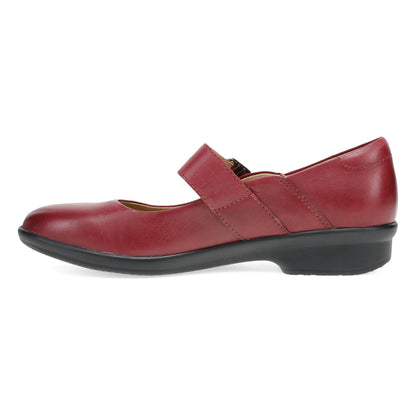 Dansko Collette Wide Red Burnished Nubuck