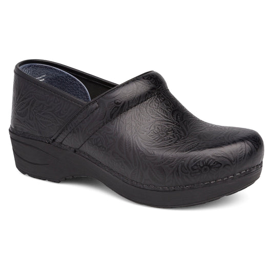 Dansko XP 2.0 Black Floral Tooled
