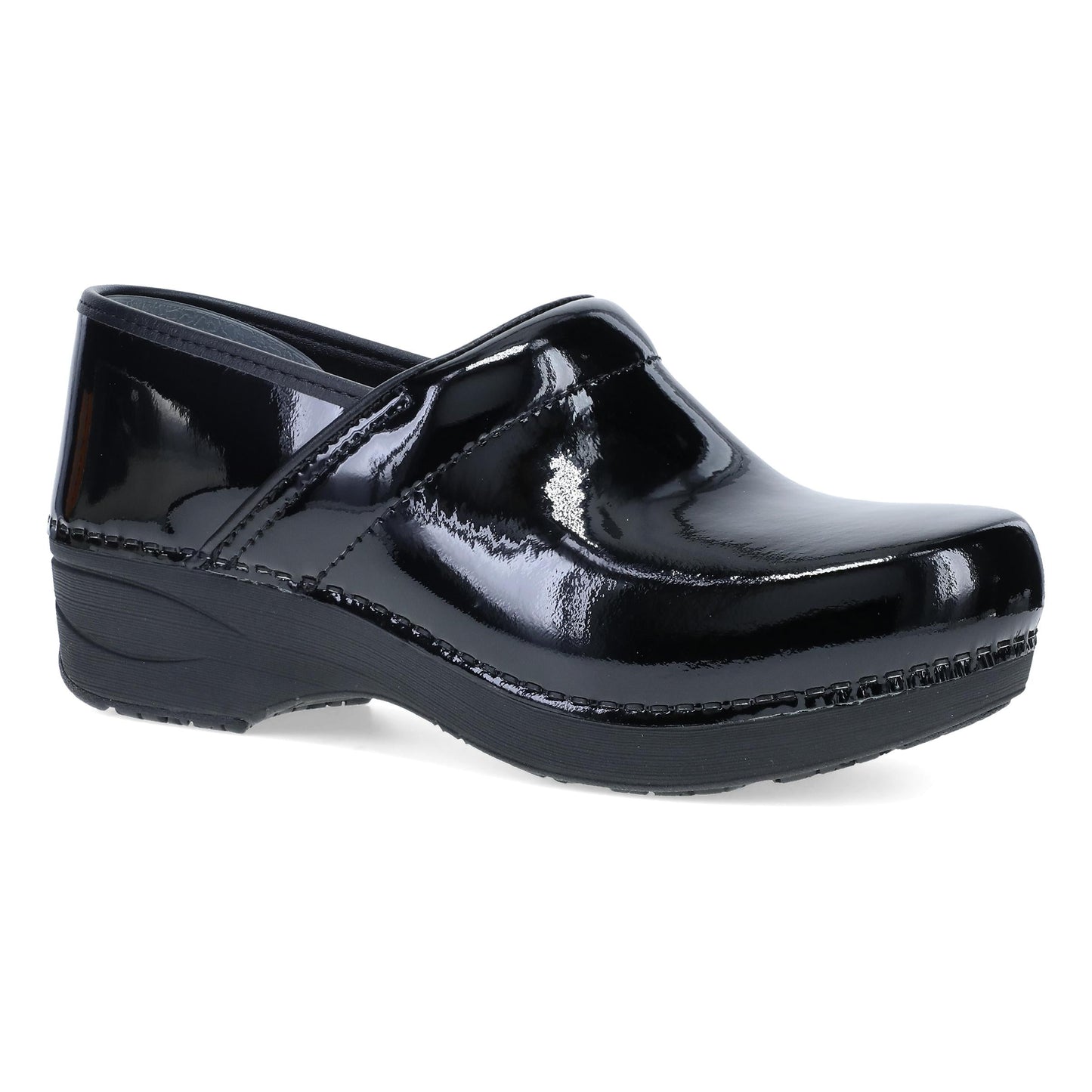 Black/Black Patent Clog,35